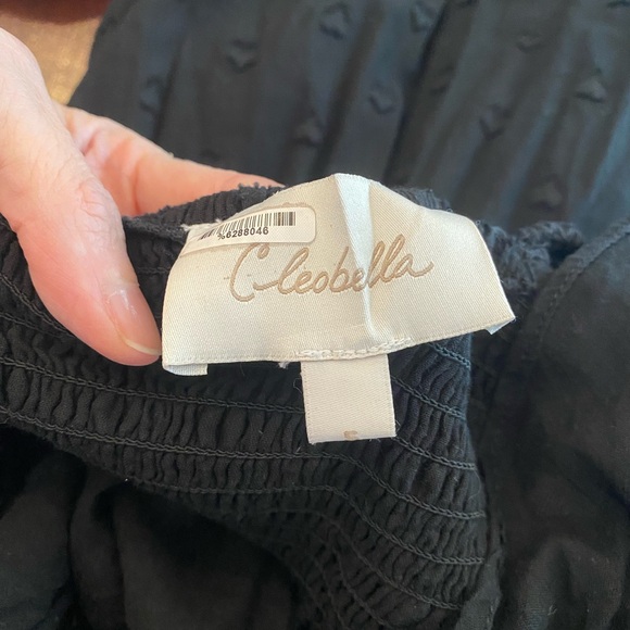 Cleobella 100% Organic Cotton Marilyn Black Ankle Sundress - Picture 8 of 9